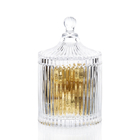 Old Fashioned Multifunctional Vintage Glass Sweet Jars Simple Transparent