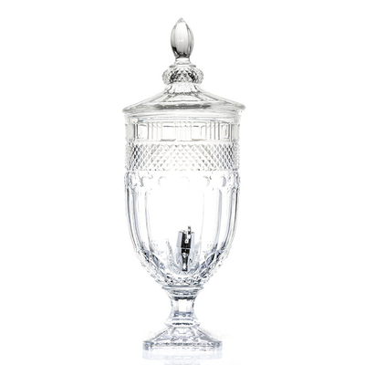 Professional fashioned Luxury lead-free crystal glass 5L glass juice beverage dispenser