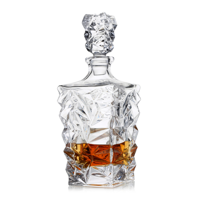 Wholesale Hot Selling  Luxury Lead Free Crystal Glass Whisky Decanter Set
