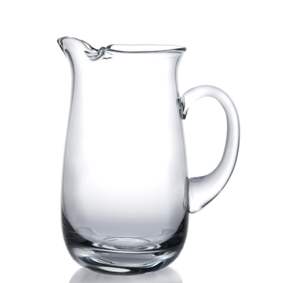 Factory Wholesale High Quality Transparent Glass Picther Water Jar with Handle