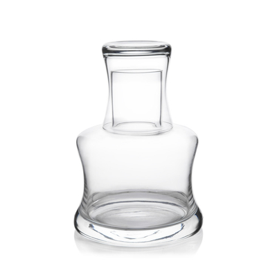 High Capacity Handmade Round Transparent Glass Pitcher Set With Tumbler