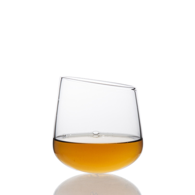 Hot Selling Lead-Free Crystal Creative Round Bottom Bevel Custom Glass Whiskey Glass