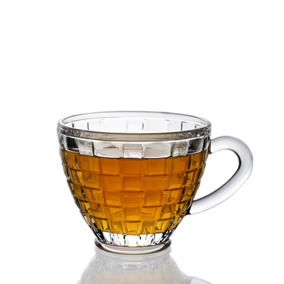 Popular products 5oz Woven Collection Clear Transparent 150ml Coffee Mug Tea Glass