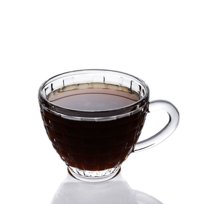 Popular products 5oz Woven Collection Clear Transparent 150ml Coffee Mug Tea Glass