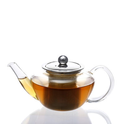 Glass Tea Set Glass Teapot Tea Infuser and 4 Double-Wall Insulated Glass Cups