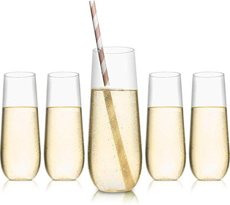 New Arrivals Handleless Champagne Glasses Best Selling Transparent Wine Glasses