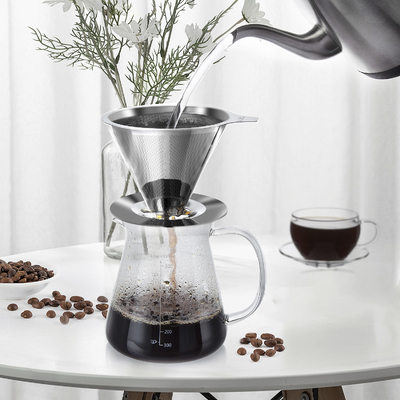 Home Usage wholesale Unique Factory Glass Hand Flush the coffee pot