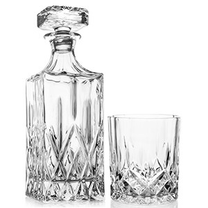Wholesale Vintage Factory High Quality Crystal Oxford Glass Whiskey Wine Decanter