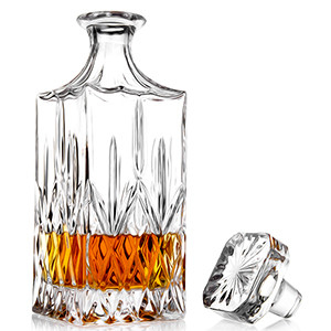 Wholesale Vintage Factory High Quality Crystal Oxford Glass Whiskey Wine Decanter