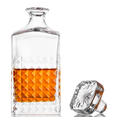 Unique Vintage High Quality Crystal Glass Drinking Clear Glass Whiskey Decanter