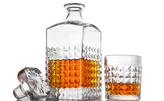 Unique Factory High Quality Lead Free Crystal Diamond Decanter drinking Whiskey Glasses Decanter Set