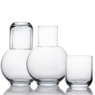 China Manufacture Transparent Lead Free Crystal High Quality Handblown Carafe Set