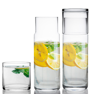 Best selling 750ml Water Drinking Bottle Lead Free Crystal Glass Water Carafe Set for Tableware