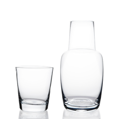 Professional Made High Capacity Handmade Glass Water Carafe Set With Tumbler