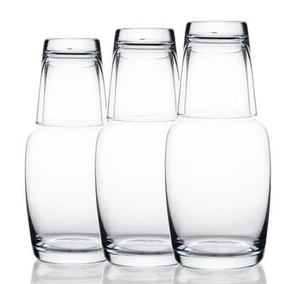 Professional Made High Capacity Handmade Glass Water Carafe Set With Tumbler