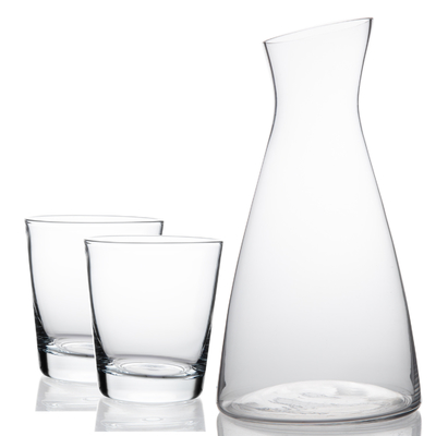 China Made Crystal 1L water drinking bottle glass water carafe for tableware