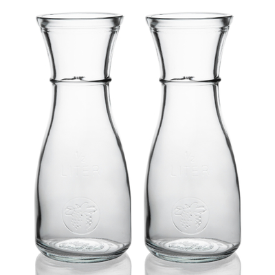 Customized High Capacity Crystal Glass Handmade Glass Water Carafe Set