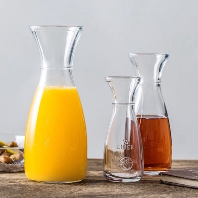Customized High Capacity Crystal Glass Handmade Glass Water Carafe Set