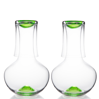 China Wholesale Colored Decorative Glass Water Carafe Tableware Set
