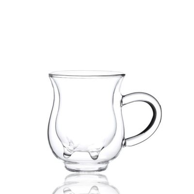 China Wholesale Heat Resistant Hot Beverage Double Wall Glass Cup