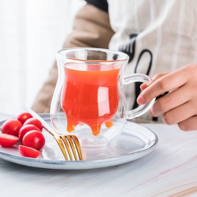 China Wholesale Heat Resistant Hot Beverage Double Wall Glass Cup