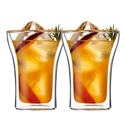 Hot Selling High Borosilicate Handle Heat Resistant Double Wall Clear 178ml  Coffee Glass