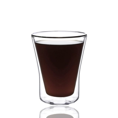 Heat Resistant Mug Food Grade Hot Beverage Double Wall Glass Cup