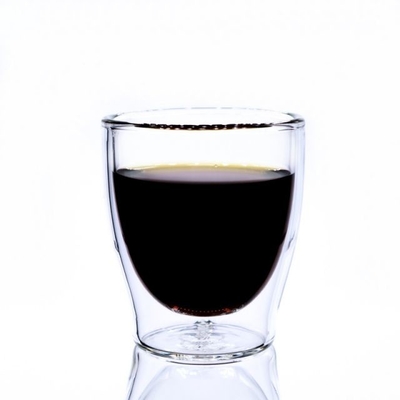 Professional Made High Borosilicate Handle Heat Resistant Double Wall Clear with handle Coffee Glass