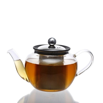 Factory Custom Glass Tea Set Glass Teapot Tea Infuser and 4 Double-Wall Insulated Glass Cups