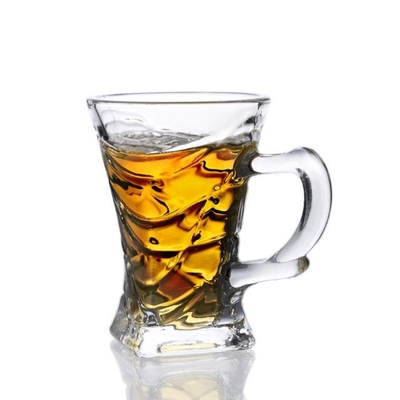 220ml Classic Pattern Clear Transparent Coffee Mug Tea Glass