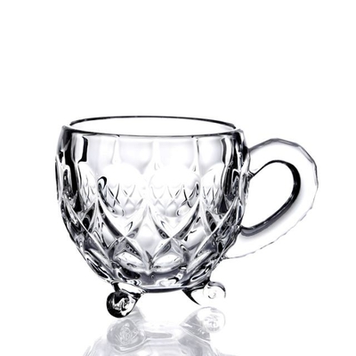 Popular products High Borosilicate Handle Heat Resistant Double Wall Clear with handle Coffee Glass