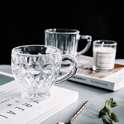 Popular products High Borosilicate Handle Heat Resistant Double Wall Clear with handle Coffee Glass