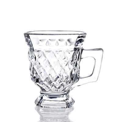 Cheap Price High Borosilicate Handle Heat Resistant Double Wall Clear with handle Tea Glass