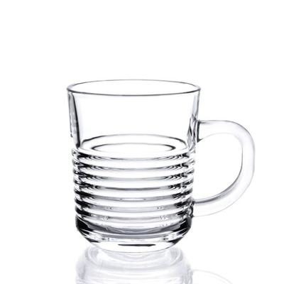 2022 New product Handle Heat Resistant Double Wall Clear with handle Coffee Glass