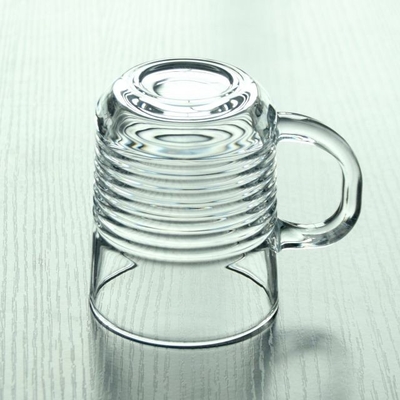 2022 New product Handle Heat Resistant Double Wall Clear with handle Coffee Glass