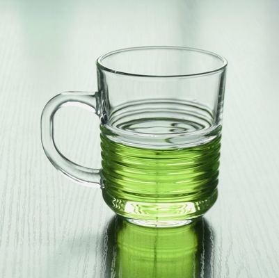 2022 New product Handle Heat Resistant Double Wall Clear with handle Coffee Glass