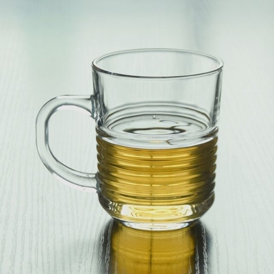 2022 New product Handle Heat Resistant Double Wall Clear with handle Coffee Glass