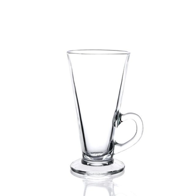 Manufacture Customized Clear Transparent Durabe High Quality Glass 180ML Coffee Cup