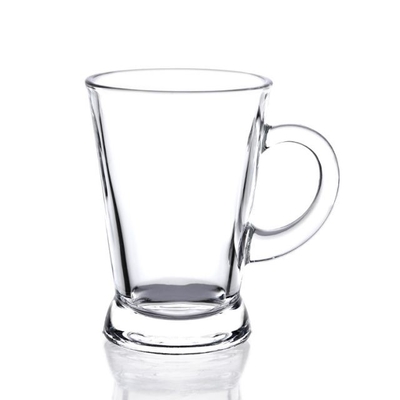 Manufacture Customized Clear Transparent Durabe High Quality Glass 180ML Coffee Cup