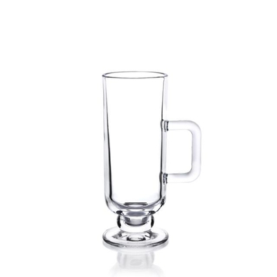 Manufacture Customized Clear Transparent Durabe High Quality Glass 180ML Coffee Cup
