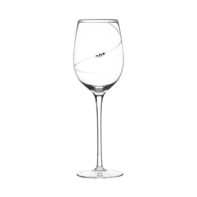 New Design Diamond Decoration Personalized Clear Crystal Wine Glass Glass Gift