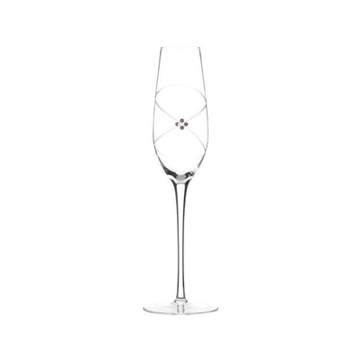Diamond Decoration Custom Personalized Clear Champagne Flutes Glass Gifts