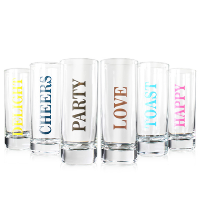 Best Selling Factory Mechanism Soda Lime Highball Cup Decoration Gift Custom Glass