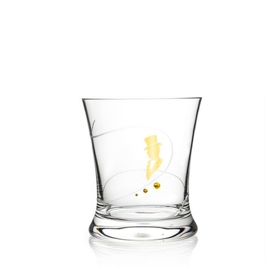 Hot Sale Diamond Decorated Couple Mug Stemless Crystal Whiskey Glass Gift