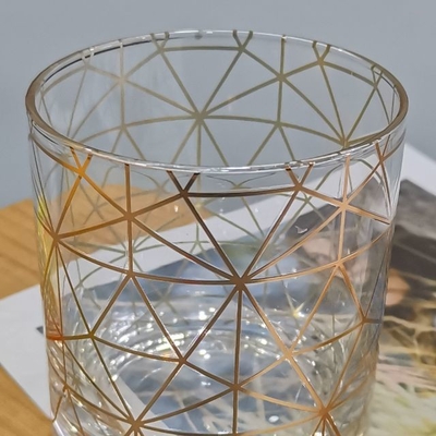 Hot sale lead-free crystal drinking tumbler  glass with customized decal