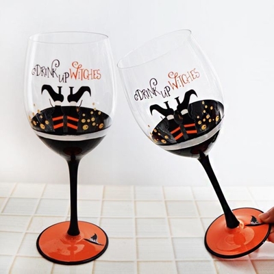 High Quality Factory customized Personalized Glitter Wine Glass