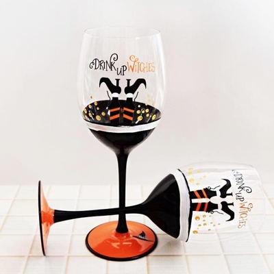 High Quality Factory customized Personalized Glitter Wine Glass
