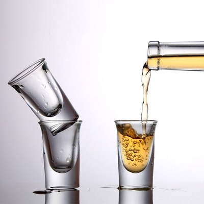 OEM High Quality 60ml Transparent Shot Glass With Decoration