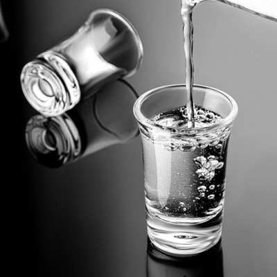 OEM High Quality 60ml Transparent Shot Glass With Decoration