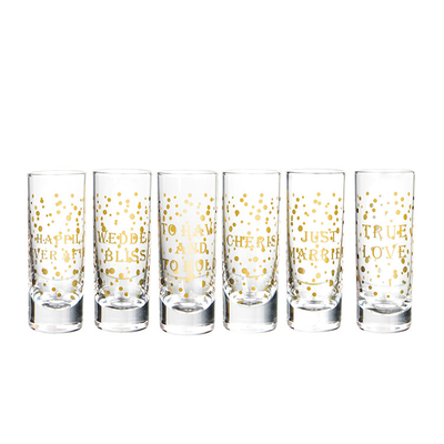 Wholesale Factory Price Transparent Glass Gift Beverage Wine Glass With Decoration